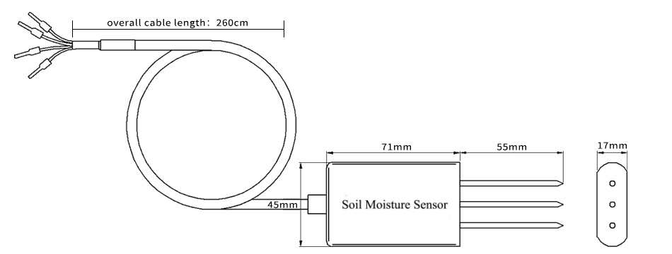 Sensor de humidade do solo HT-706