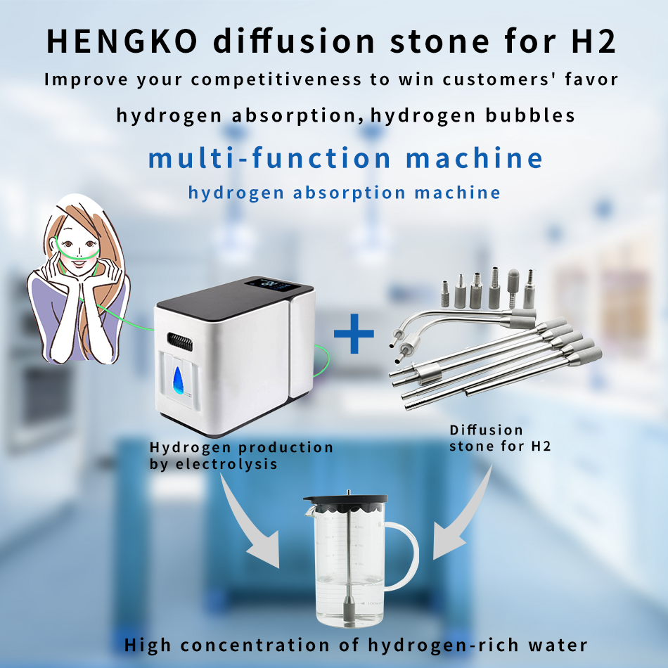 Burbujeador de agua rica en hidrógeno