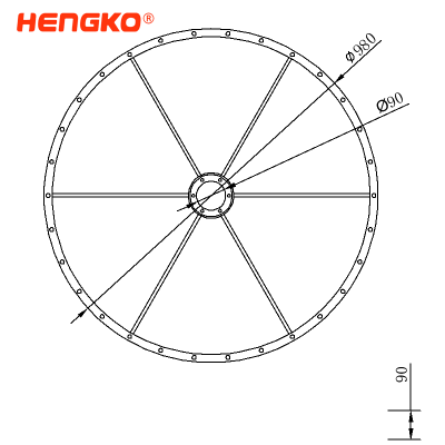 Sintered metal mesh fluid bed