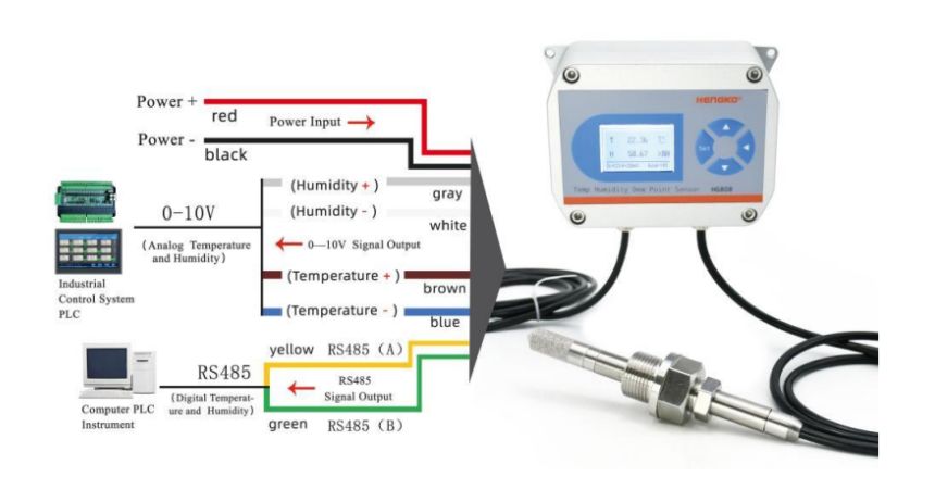 0-10v Temperature Humidity Transmitter Wire Connect Diagram