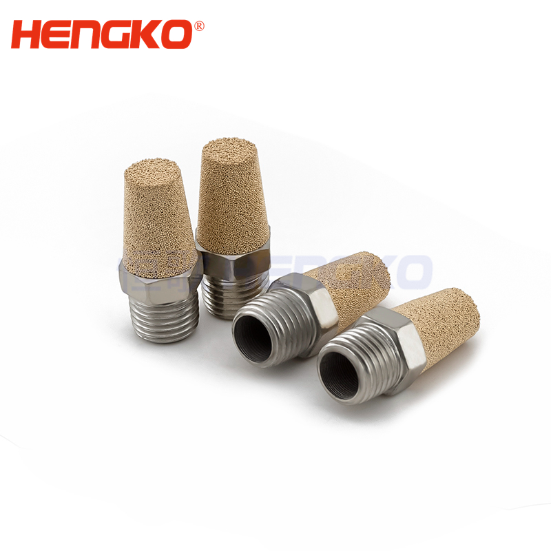 thumbnail image 2 of 3/8 BSPT Sintered Bronze Brass Pneumatic Valve Muffler Silencer BSL-03 2 of 6