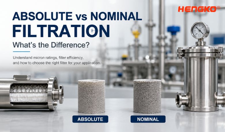 Absolute vs nominal filtration comparison for industrial filter selection