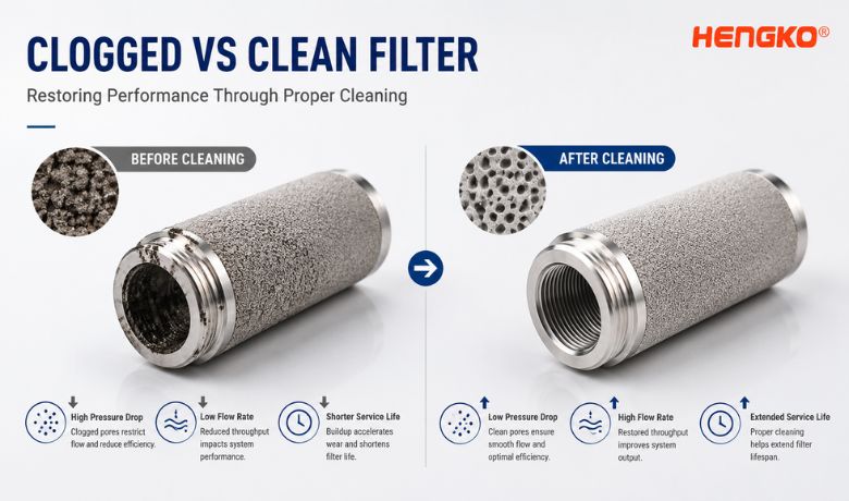 CLOGGED VS CLEANFILTER Restoring Performance Through Proper Cleaning