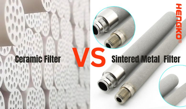 Keramický filtr vs sintrovaný kovový filtr