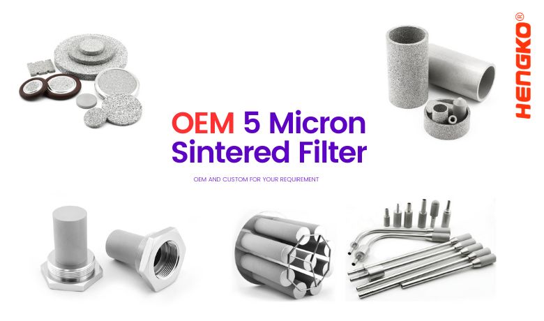 Benotzerdefinéiert speziell 5 Micron Sintered Filter