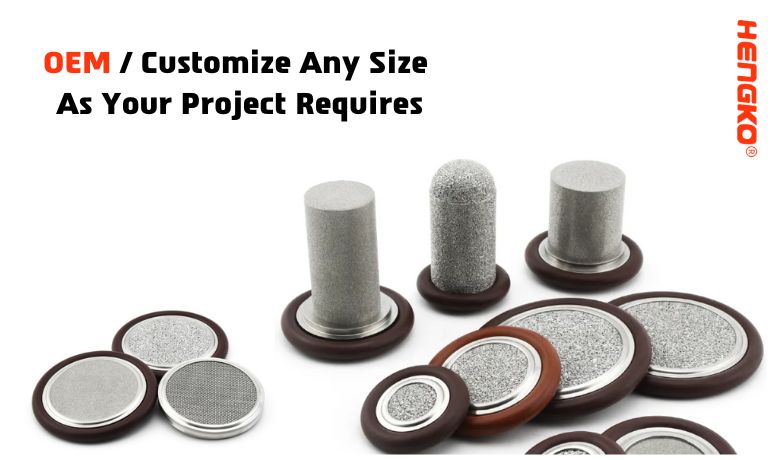 Customize Any Size center ring with sintered metal filter