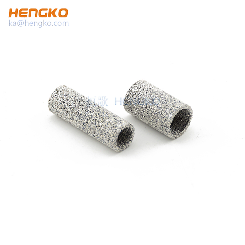 Sintered porous metal capillary tube