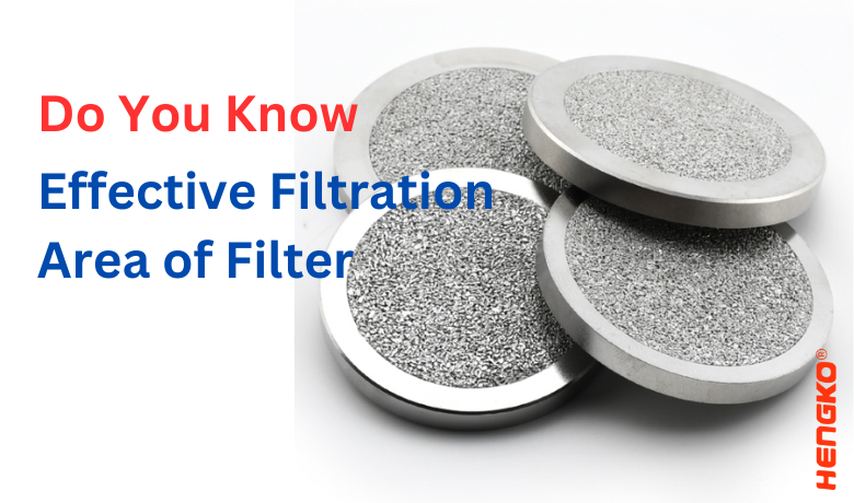 Effektivt filtreringsområde for filter
