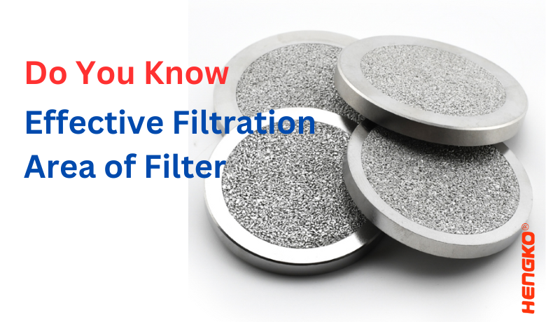 Effective Filtration  Area of Filter