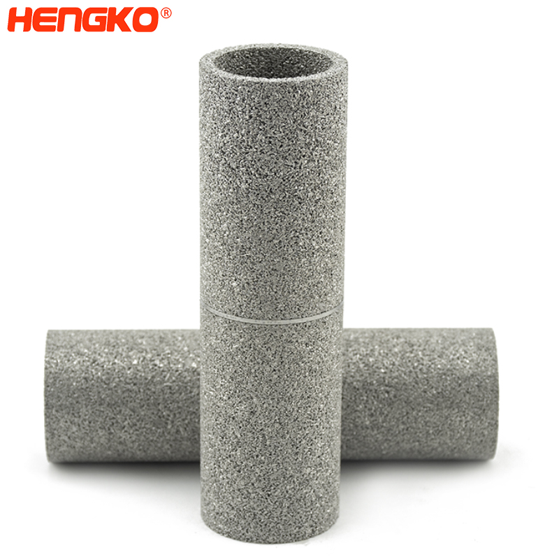 HENGKO tubo de filtro de pó poroso-DSC 3317