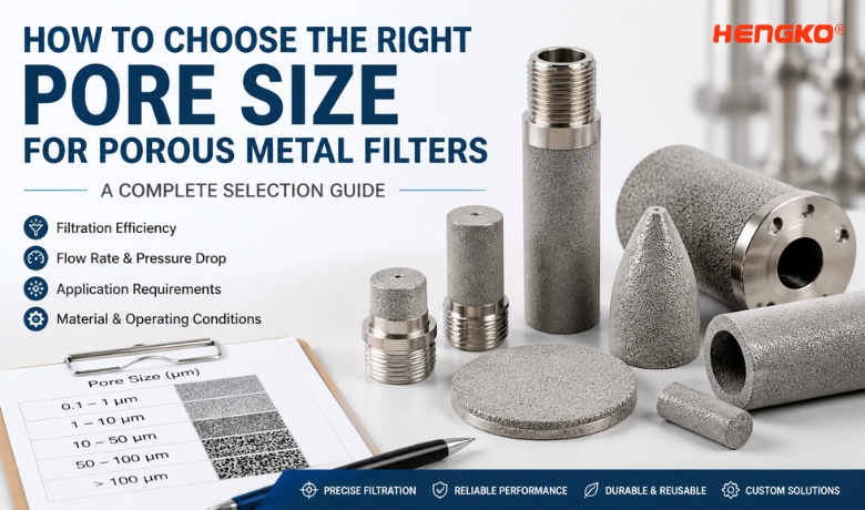 HOW TO CHOOSETHE RIGHT PORESIZE FORPOROUSMETAL FILTERS