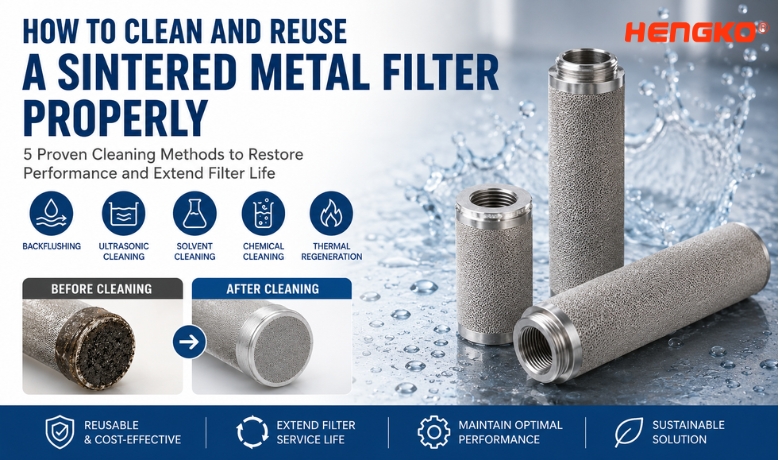 HOW TO CLEAN AND REUSE A SINTERED METALFILTER PROPERLY
