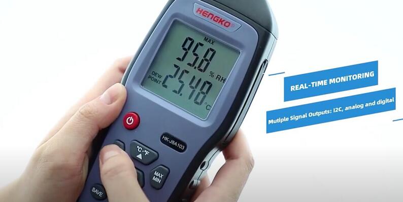 Handheld Temperatur an Fiichtegkeet Meter fir Verkaf vun HENGKO