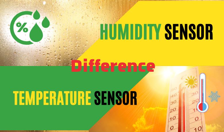 Sensor de umidade e diferença do sensor de temperatura