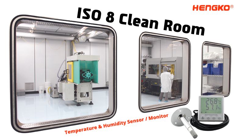 ISO 8 Clean Room Temperatur a Fiichtegkeet Monitor Léisung Fournisseur