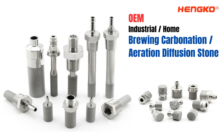 Industrial Brewing Carbonation Aeration Diffusion Stone OEM Factory China HENGKO