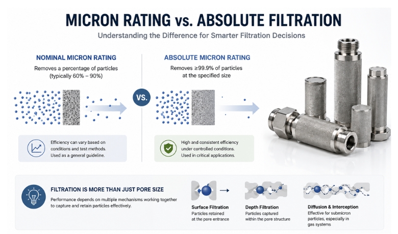 MICRON RATING VS. ABSOLUTE FILTRATION