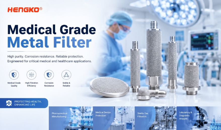 Medical Grade Metal Filter OEM Factory