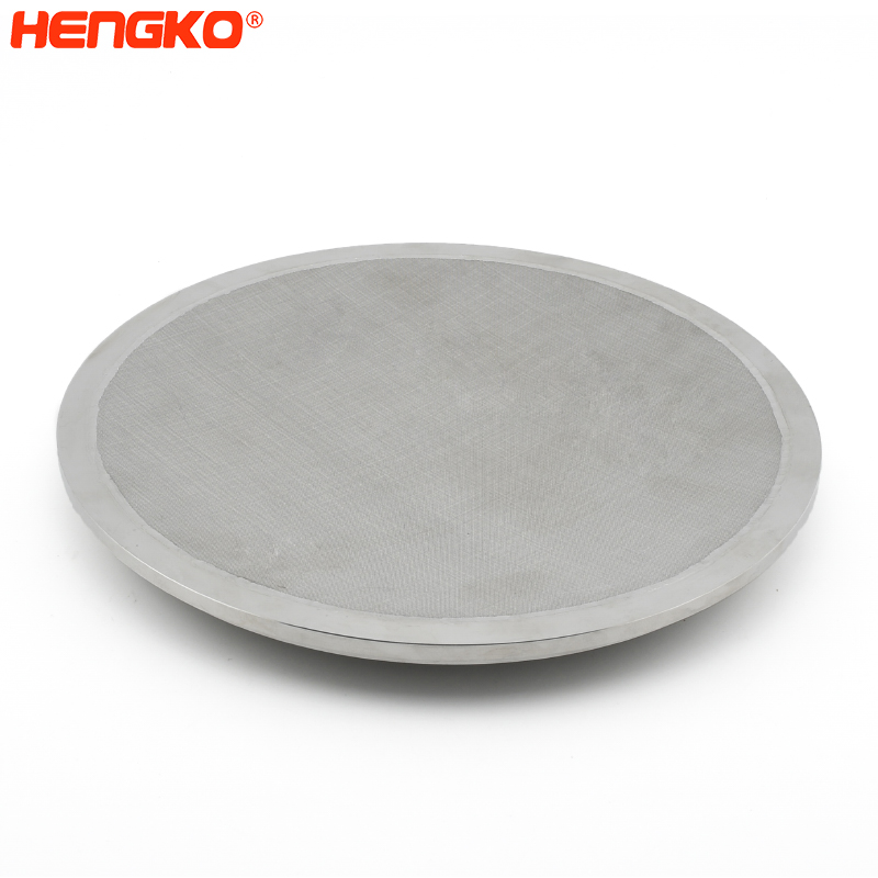 Micron Porous Sintered 316L Bakin Karfe Filter Plate