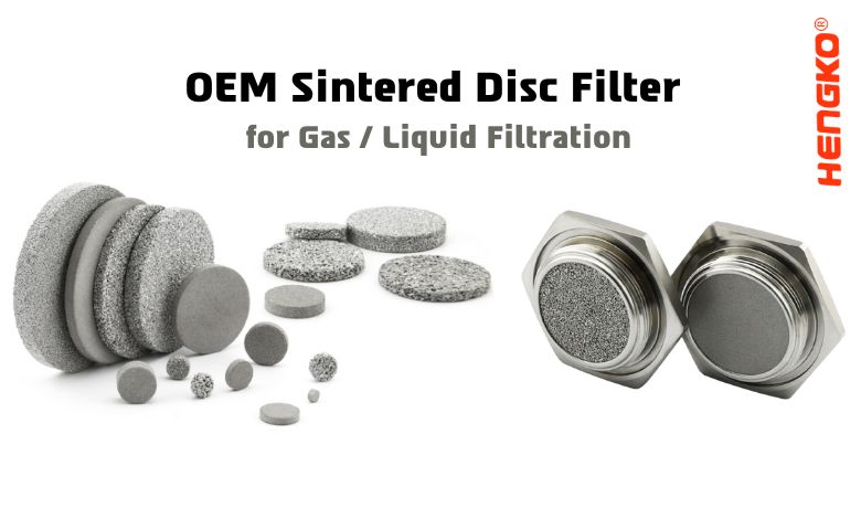 Filtro de disco sinterizado OEM para filtración de gases y líquidos