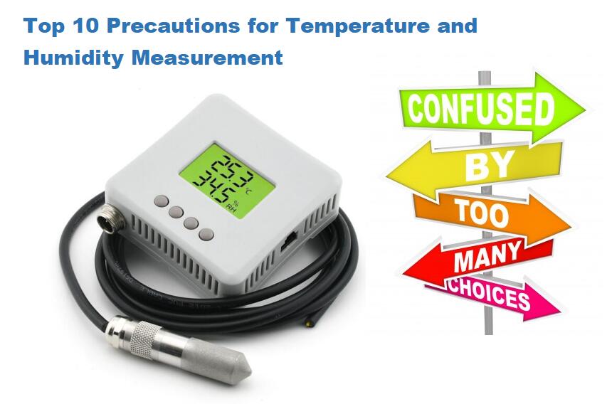 Försiktighetsåtgärder för temperatur- och luftfuktighetsmätning