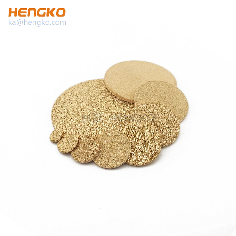 sintered brass filter disc