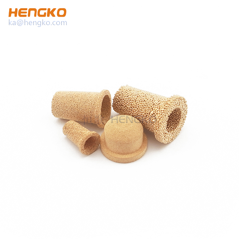 100x Pneumatic Sintered Bronze Muffler Silencer Filter Breather Vent - 10-32 UNF (Adsens BV-08)