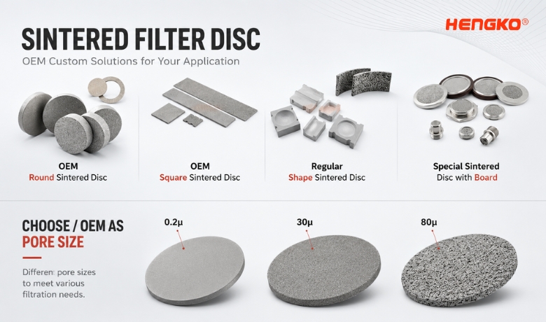 SINTERED FILTER DISC OEM Custom Solutions for Your Application HENGKO
