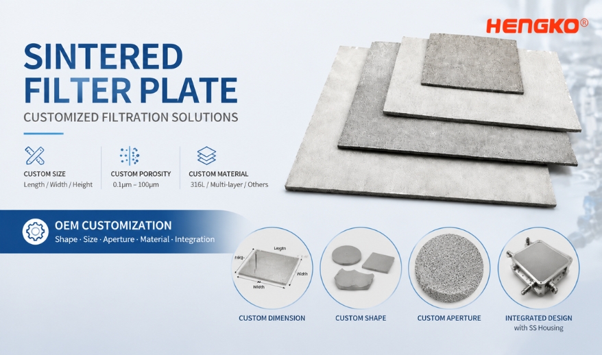 SINTERED FILTERPLATE CUSTOMIZED FILTRATION SOLUTIONS HENGKO