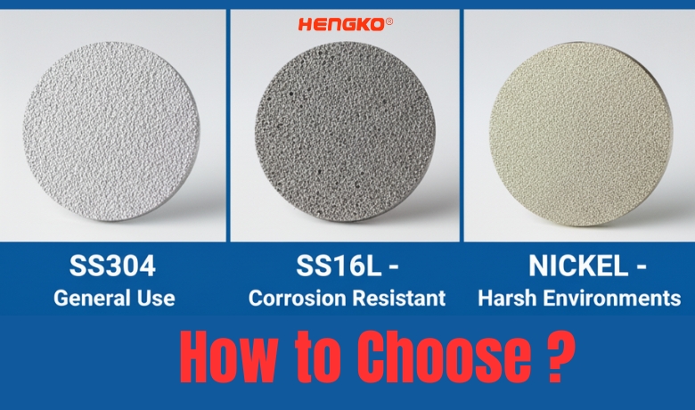 SS304 vs SS316L vs Nickel Which Porous Metal Filter Material Is Best for You