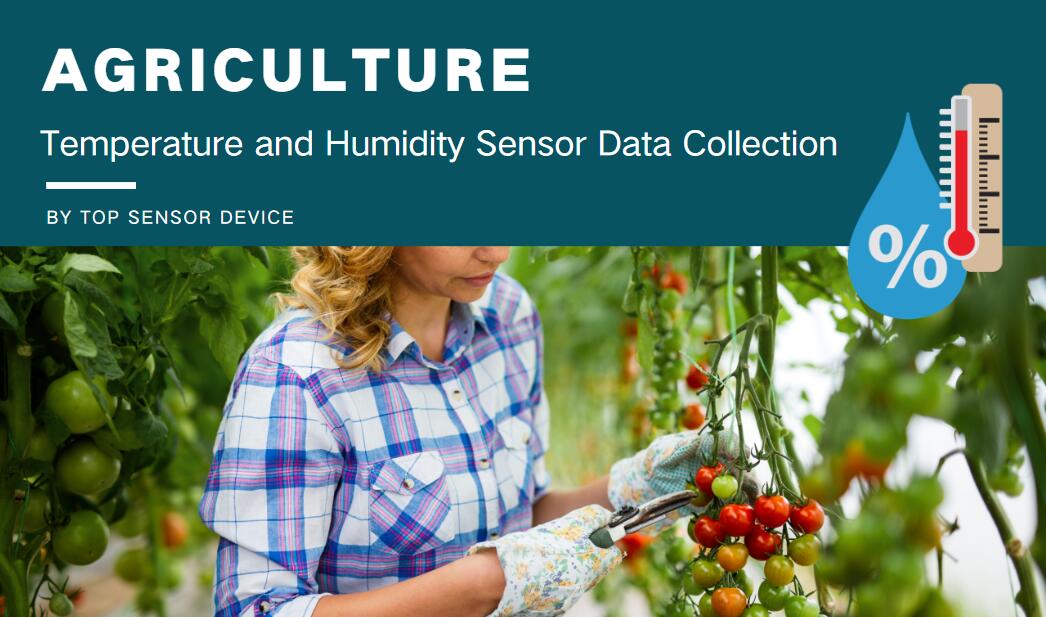 Recopilación de datos de sensores de temperatura y humedad para agricultura