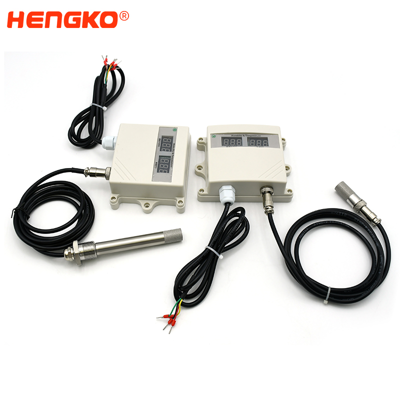 4-20mA Temperature and humidity sensor with PLC Realize