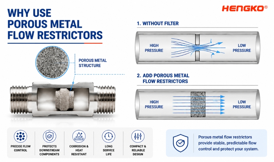 WHY USE POROUSMETAL FLOW RESTRICTORS