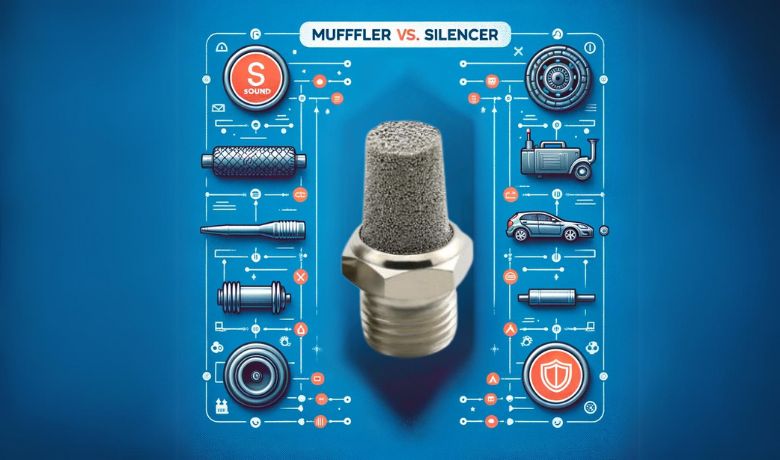 What's the difference between a muffler and a silencer