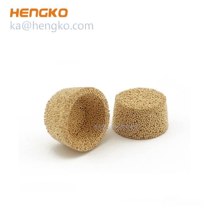 Microporous sintered bronze cylinder filter