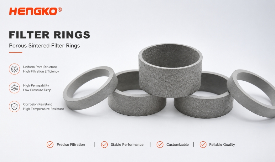 porous sintered Filter Rings OEM Manufacturer HENGKO