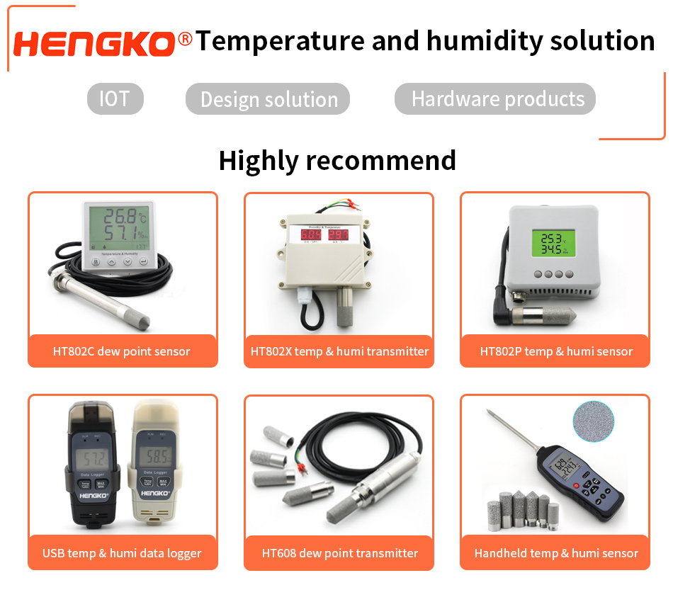 Handheld Temperature and Humidity Meter HG981 Digital Humidity Data Logger  - HENGKO